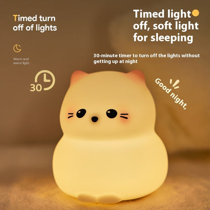 USB Rechargeable LED Colorful Timing Atmosphere Silicone Light