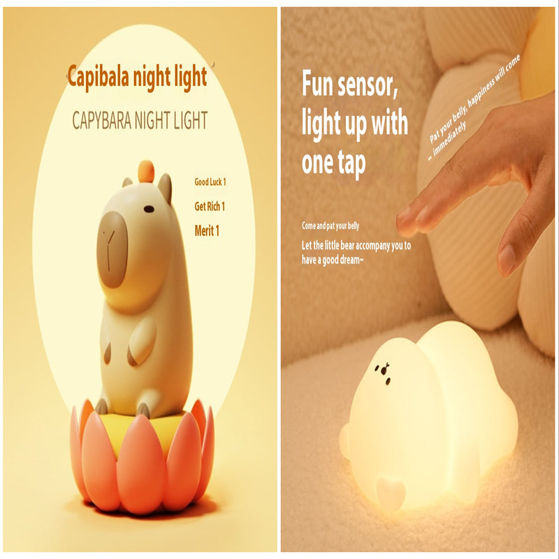 USB Rechargeable LED Colorful Timing Atmosphere Silicone Light