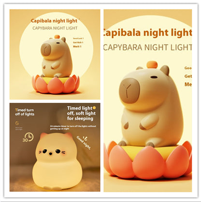 USB Rechargeable LED Colorful Timing Atmosphere Silicone Light